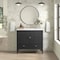 James Martin Vanities 36'' Vanity, Carbon Oak w/ 3 CM White Zeus Quartz Top 485-V36-CBO-3WZ - alternate 7